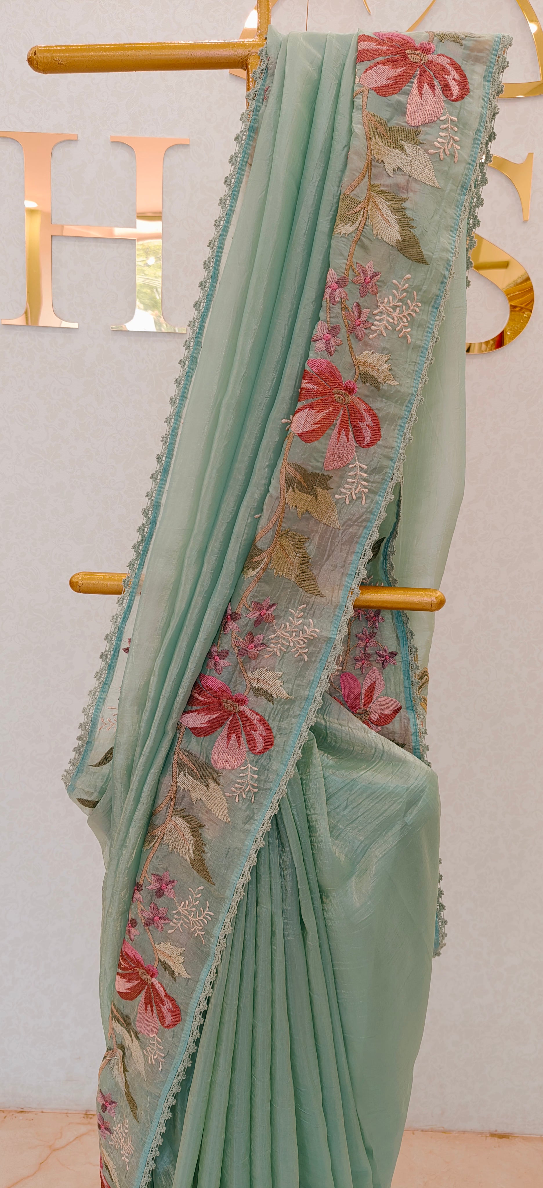 CRUSH ORGANZA SAREE