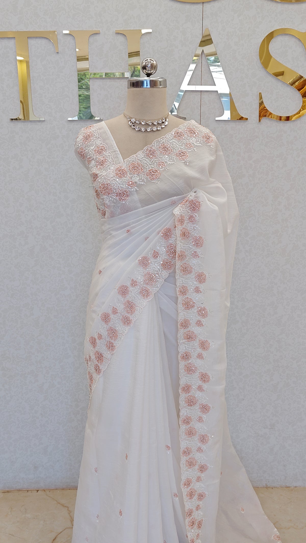 CRUSH ORGANZA SAREE