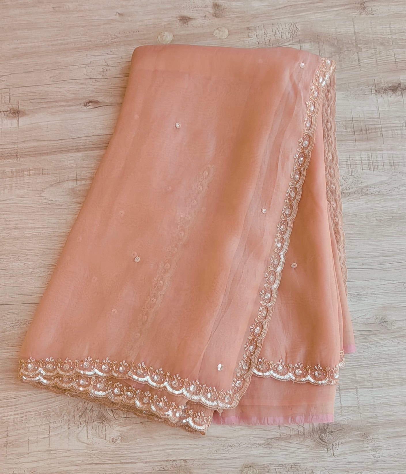 Tissue organza saree