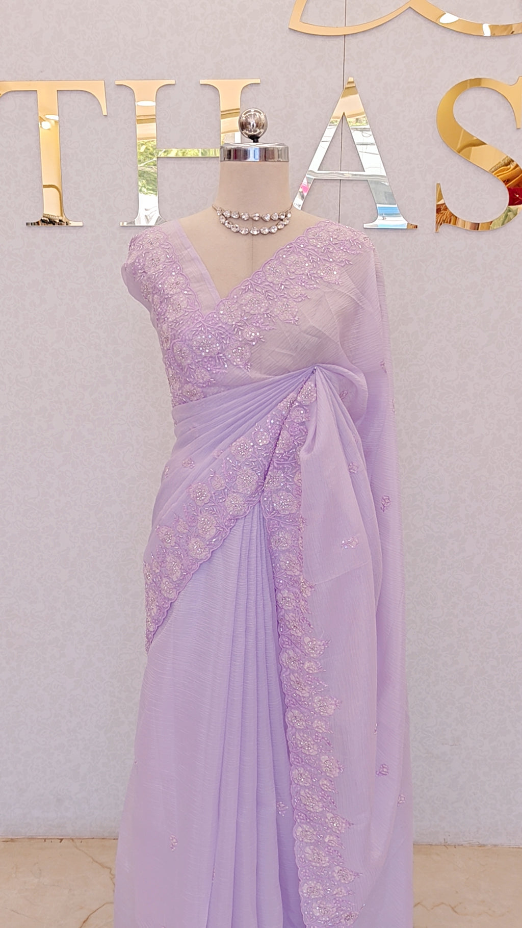 CRUSH ORGANZA SAREE