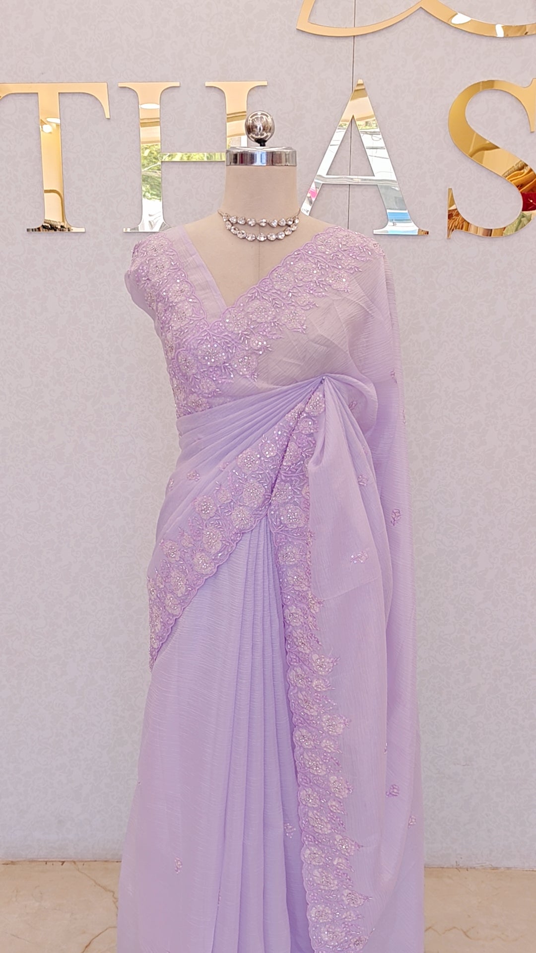 CRUSH ORGANZA SAREE