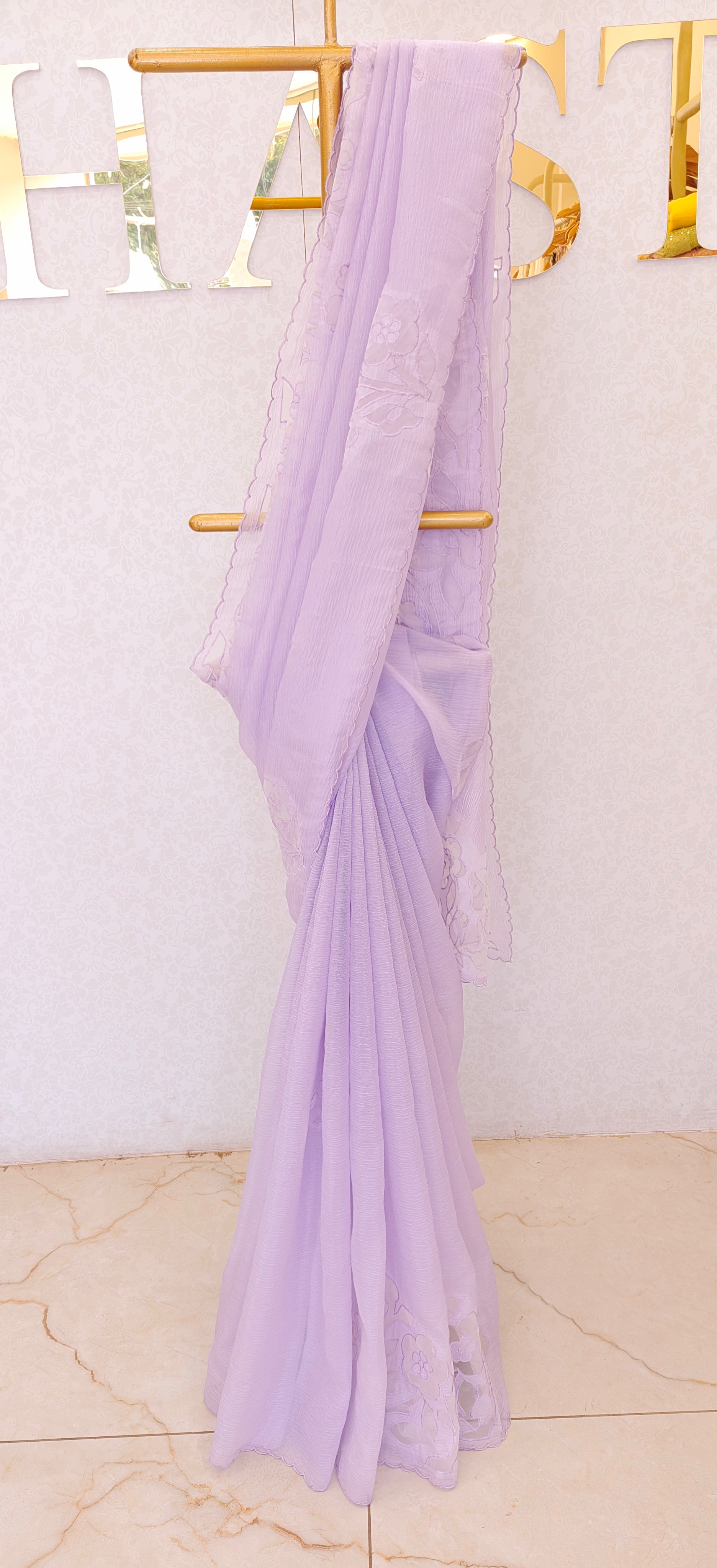 CRUSH ORGANZA SAREE