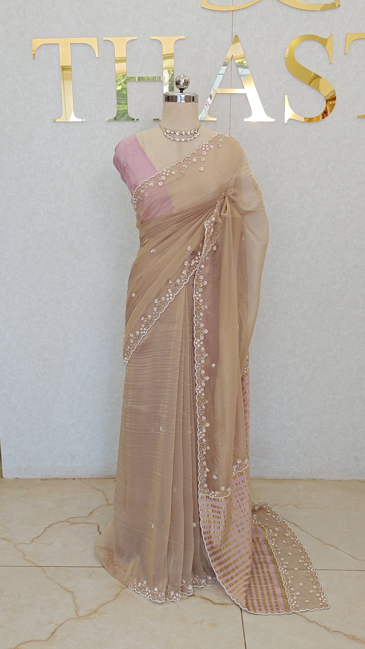 TISSUE ORGANZA SAREE