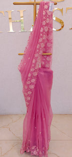CRUSH ORGANZA SAREE