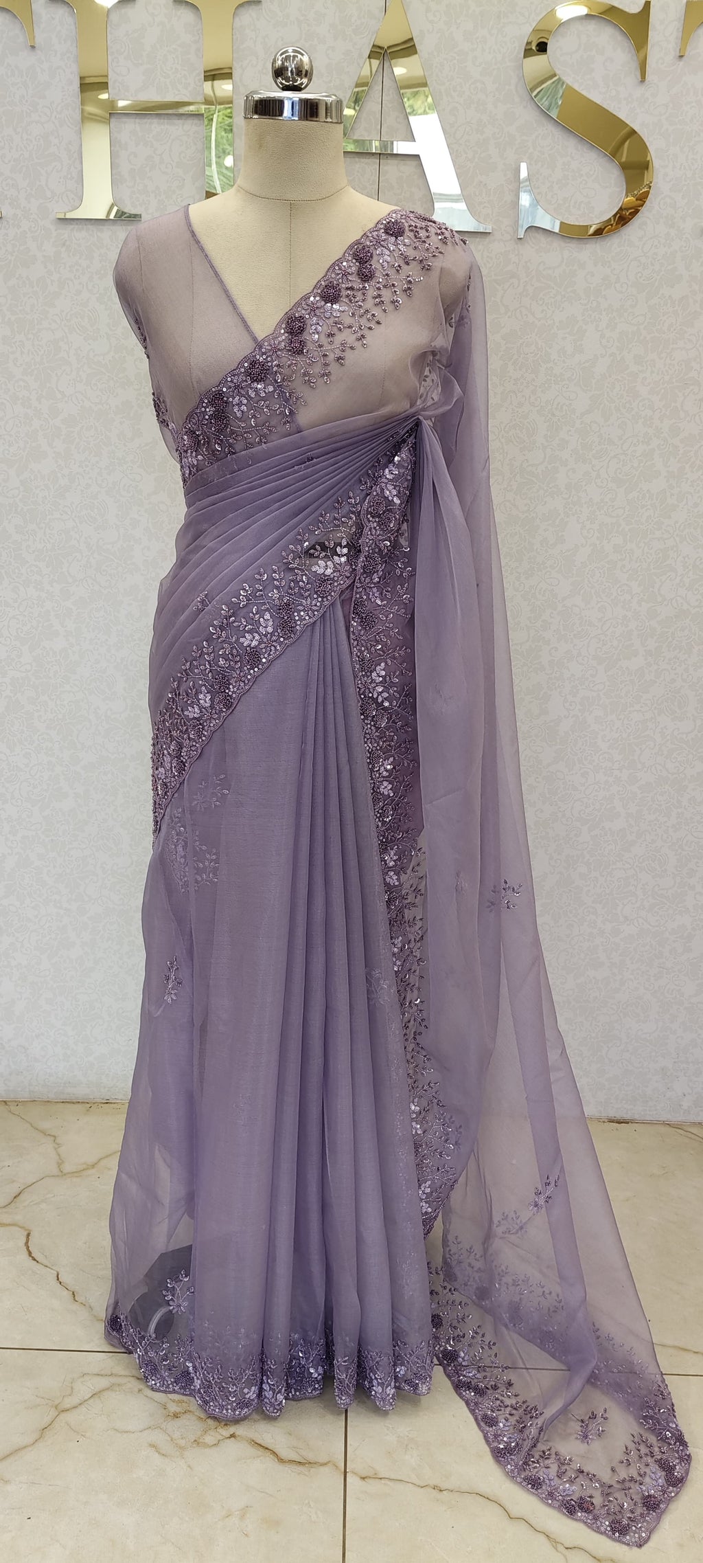 PURE ORGANZA SAREE