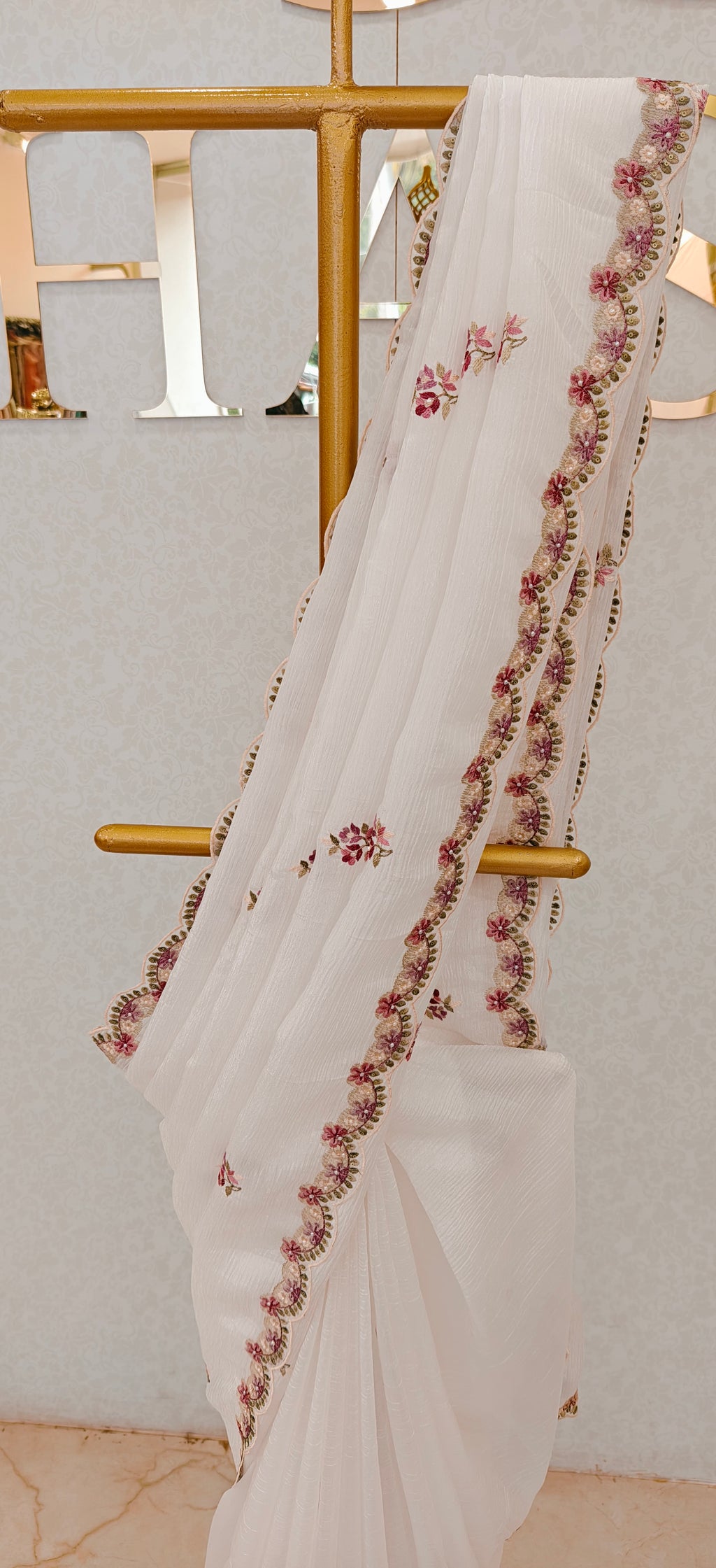 CRUSH ORGANZA SAREE