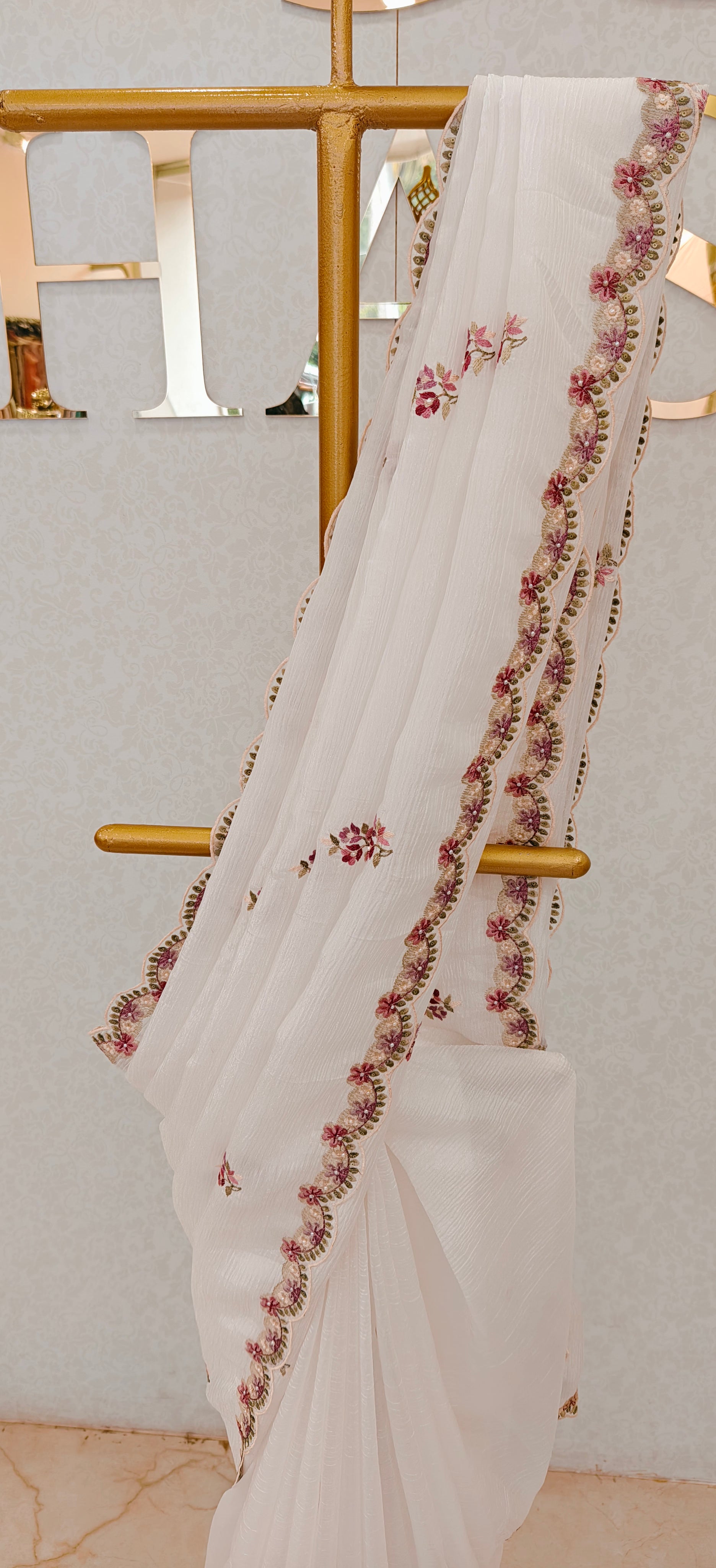 CRUSH ORGANZA SAREE