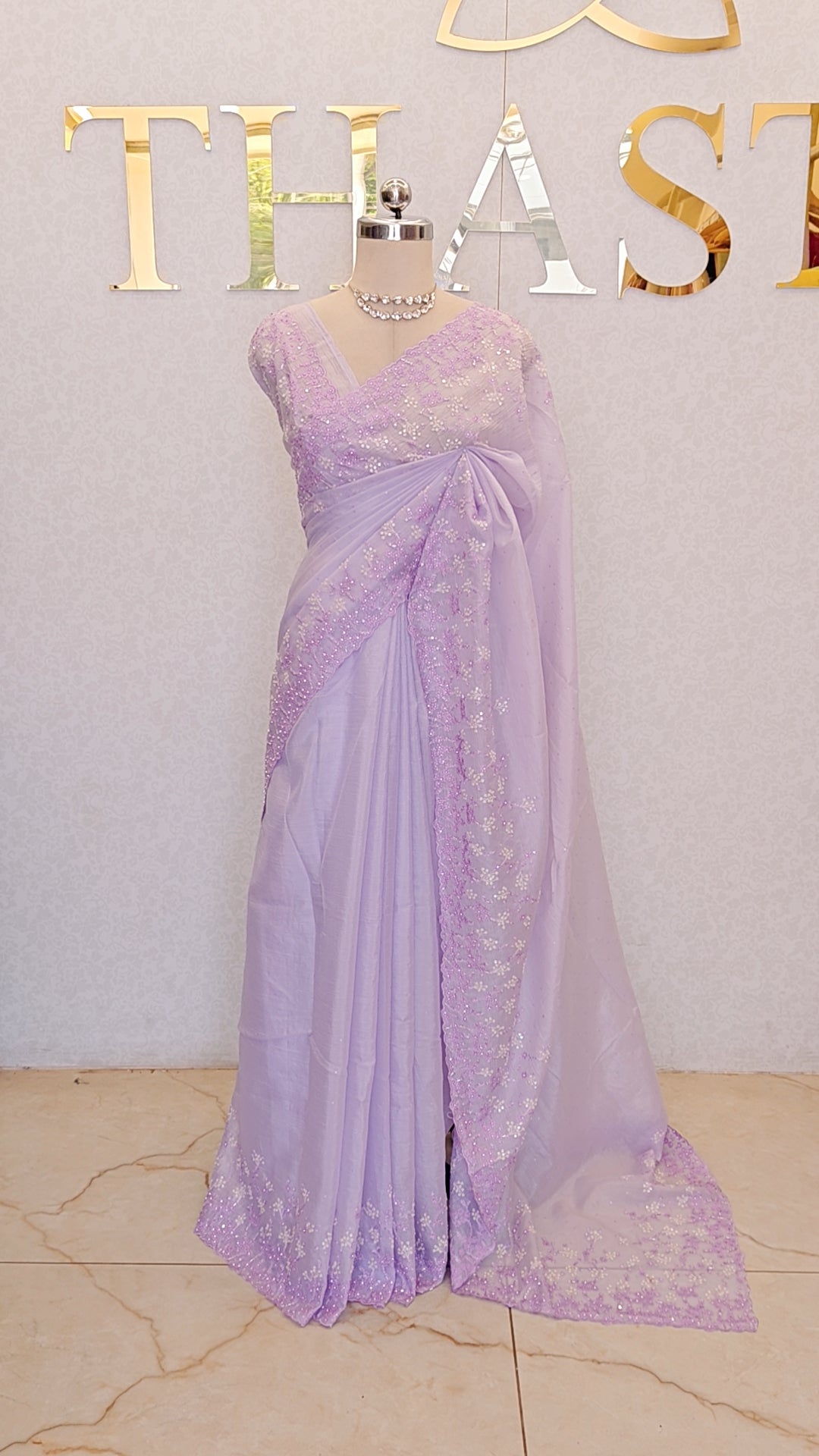 CRUSH ORGANZA SAREE