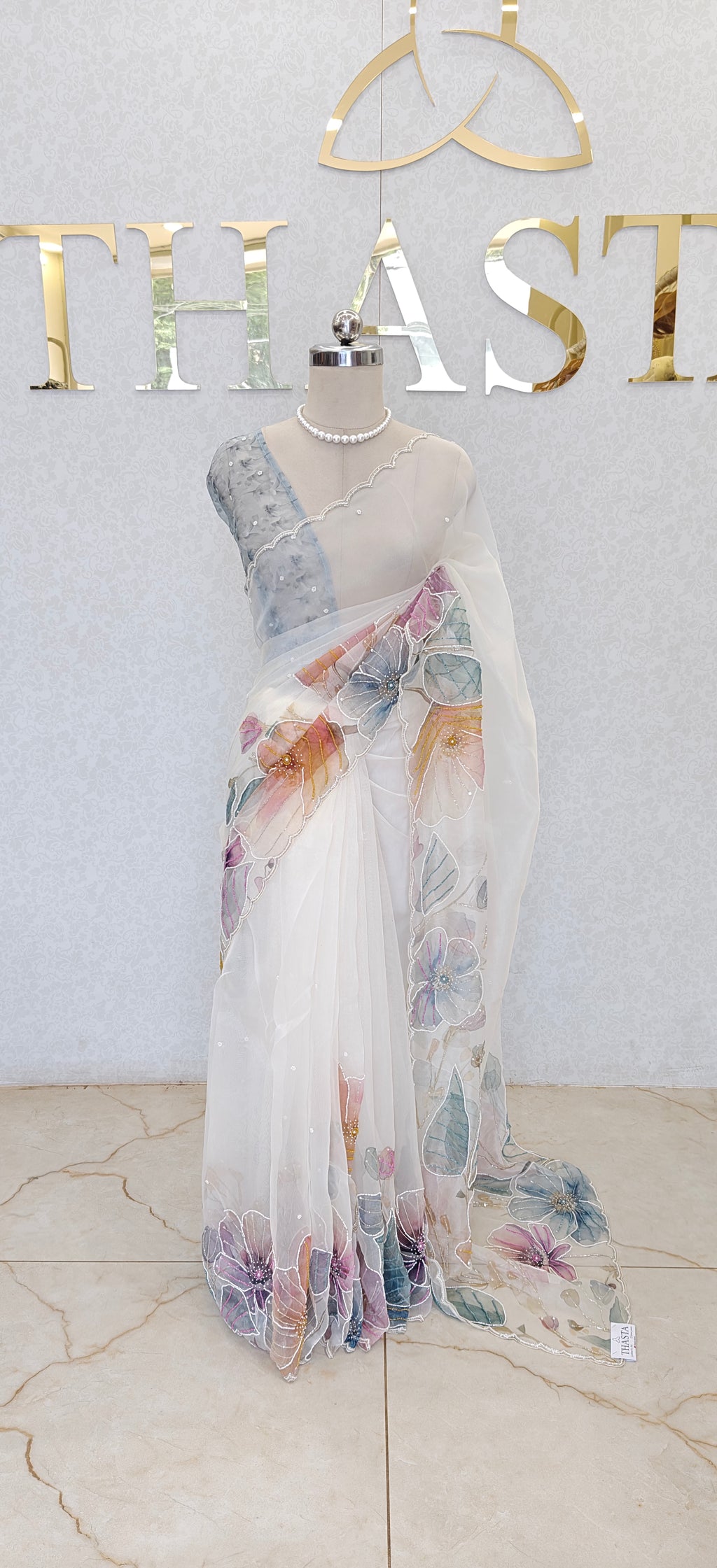 GLASS ORGANZA SAREE