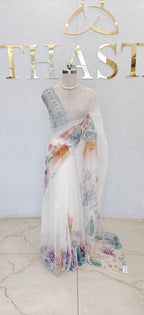GLASS ORGANZA SAREE