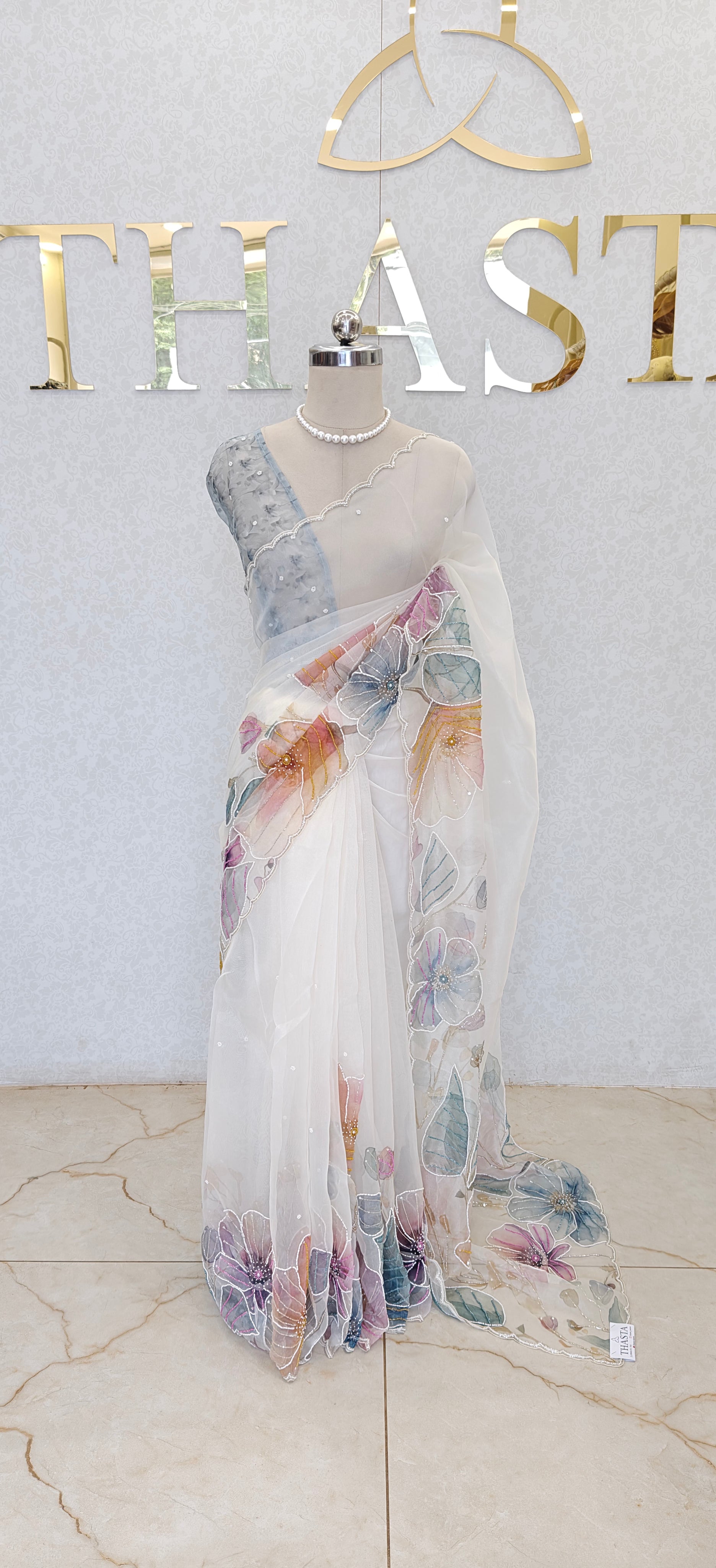 GLASS ORGANZA SAREE