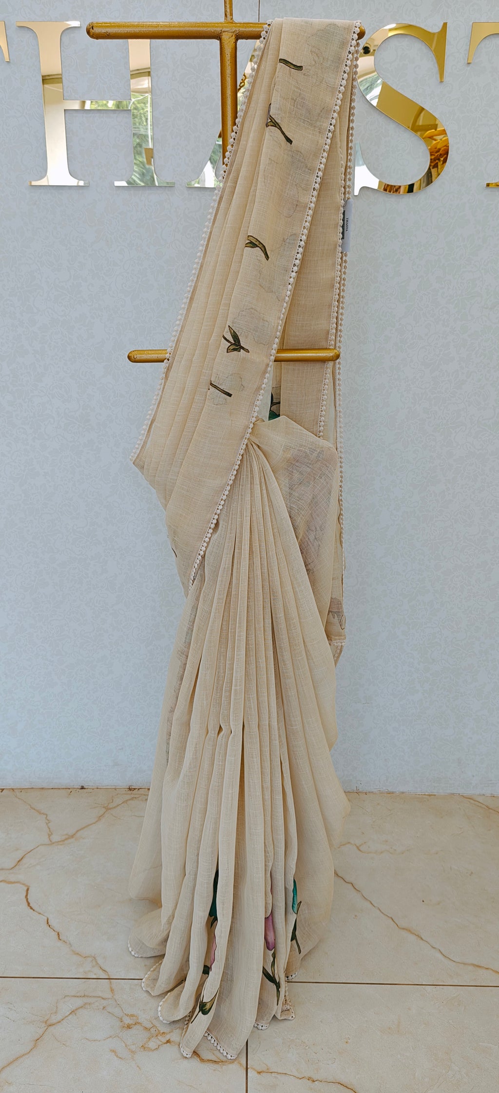 LINEN TISSUE SAREE