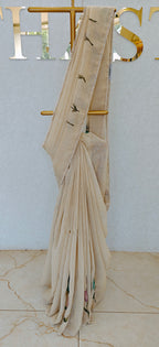 LINEN TISSUE SAREE