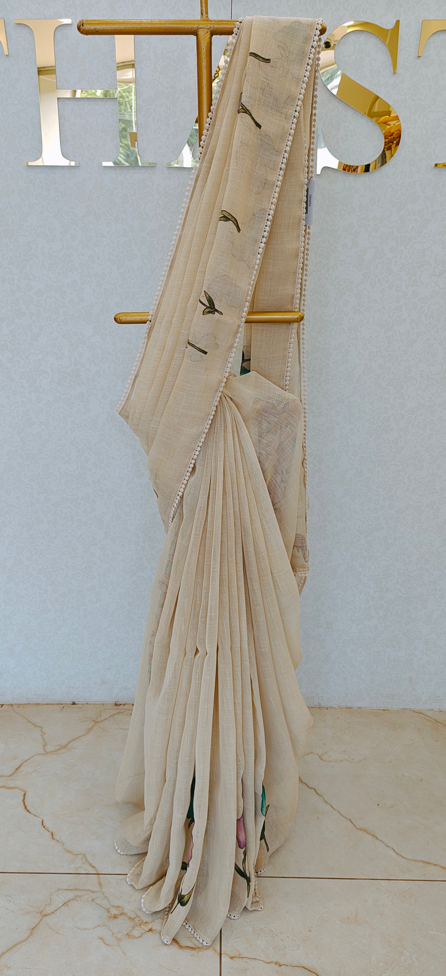 LINEN TISSUE SAREE