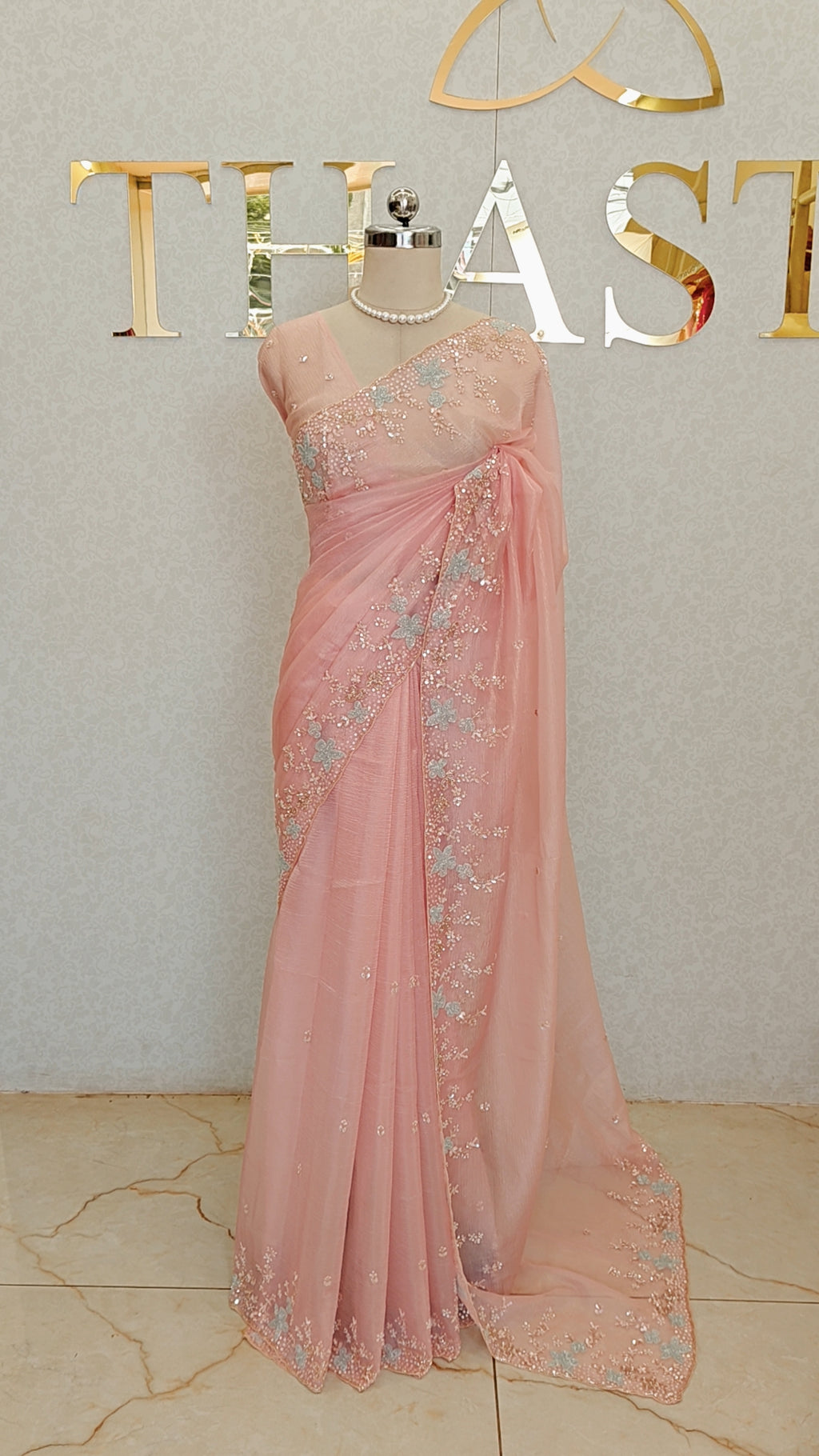 CRUSH ORGANZA SAREE