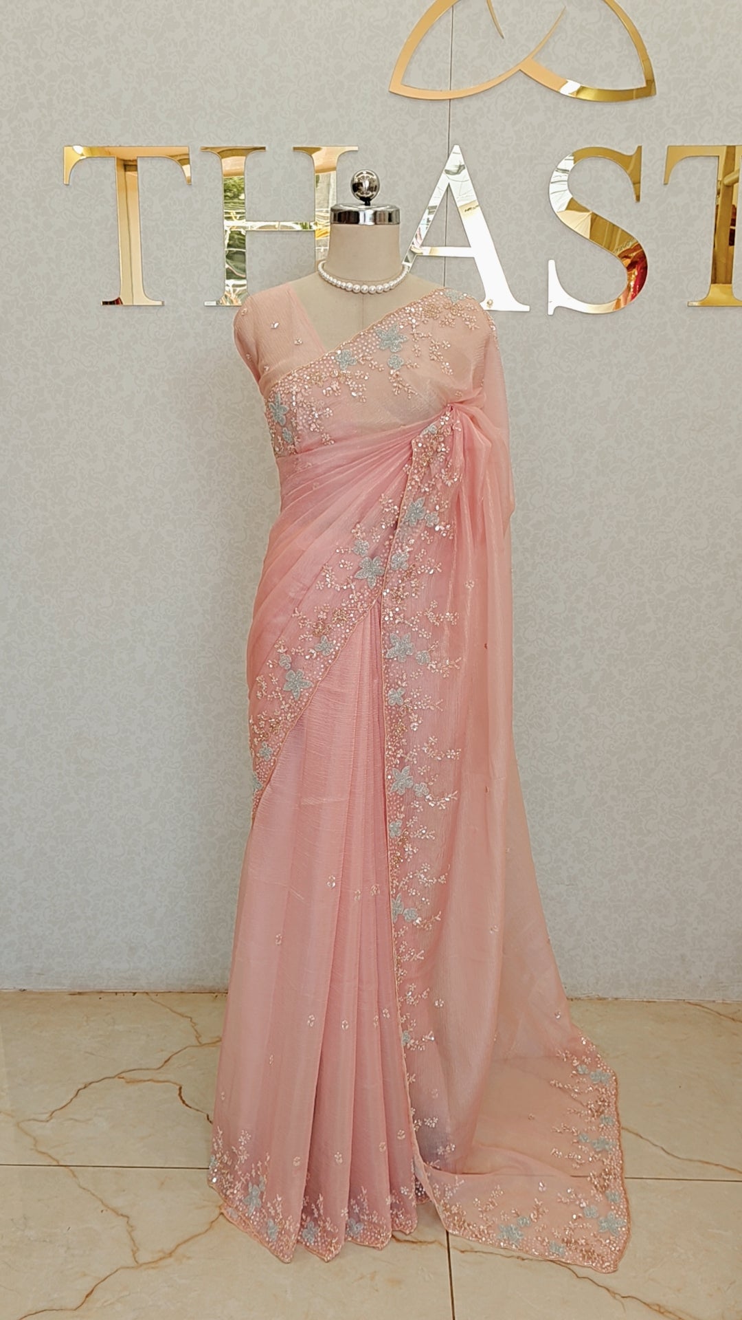 CRUSH ORGANZA SAREE
