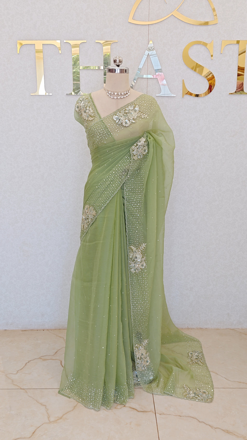 CRUSH ORGANZA SAREE