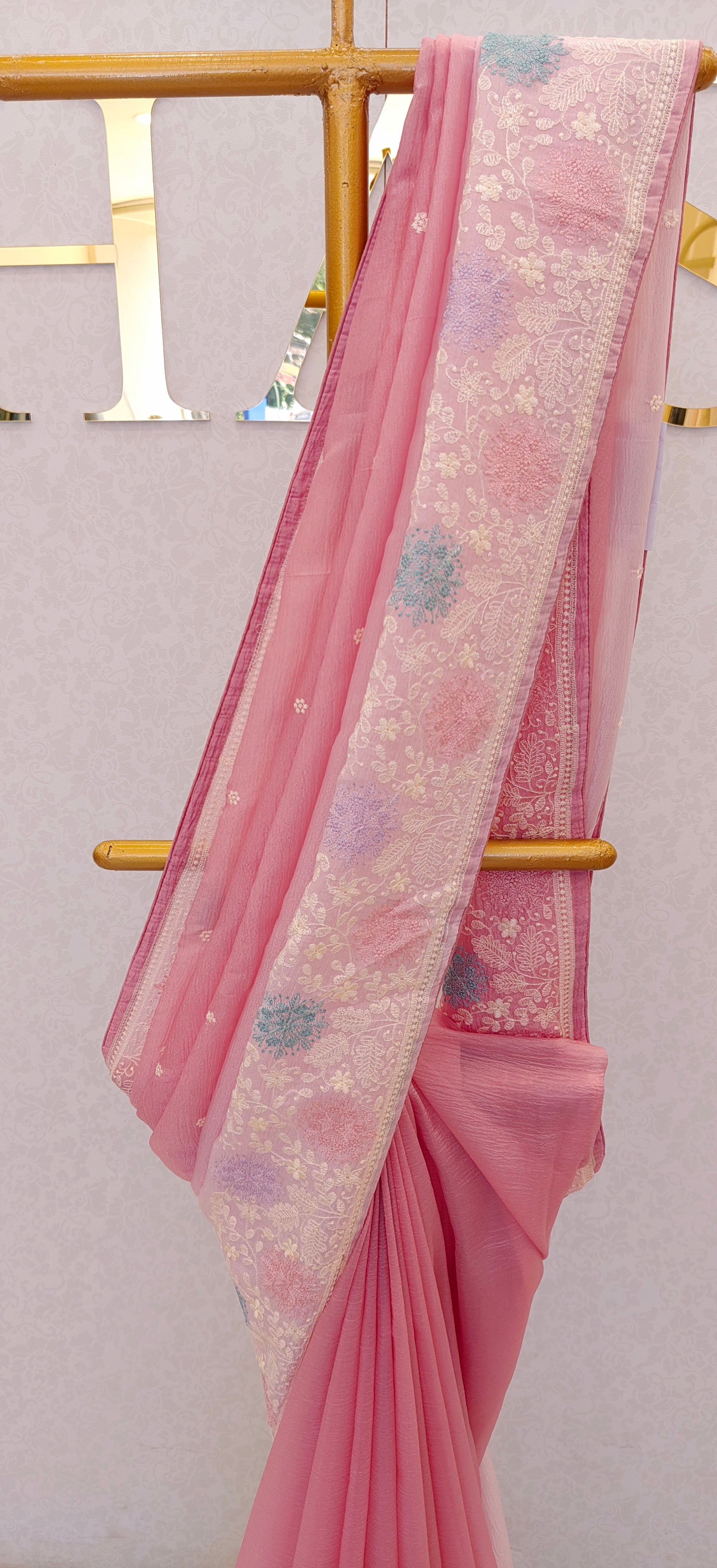CRUSH ORGANZA SAREE