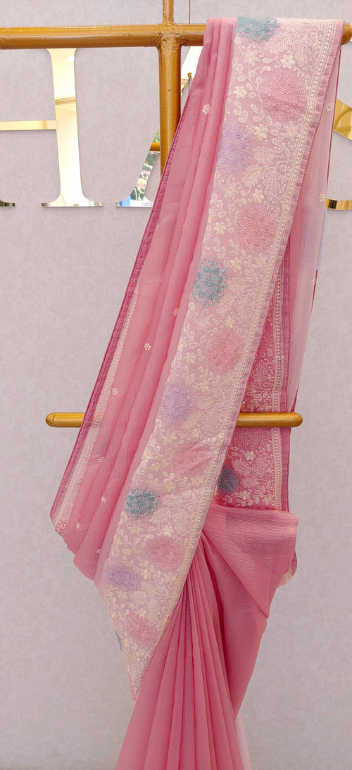 CRUSH ORGANZA SAREE