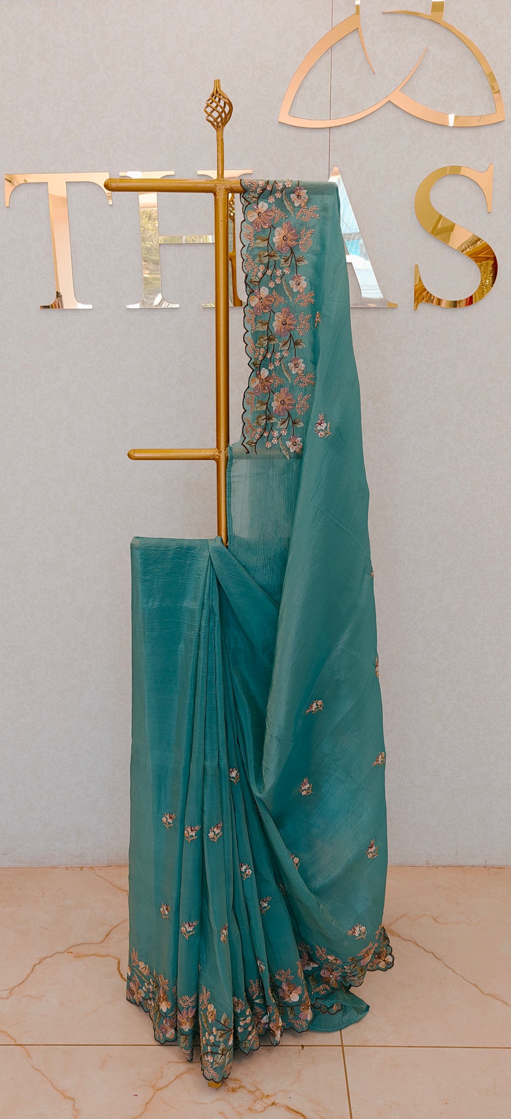CRUSH ORGANZA SAREE