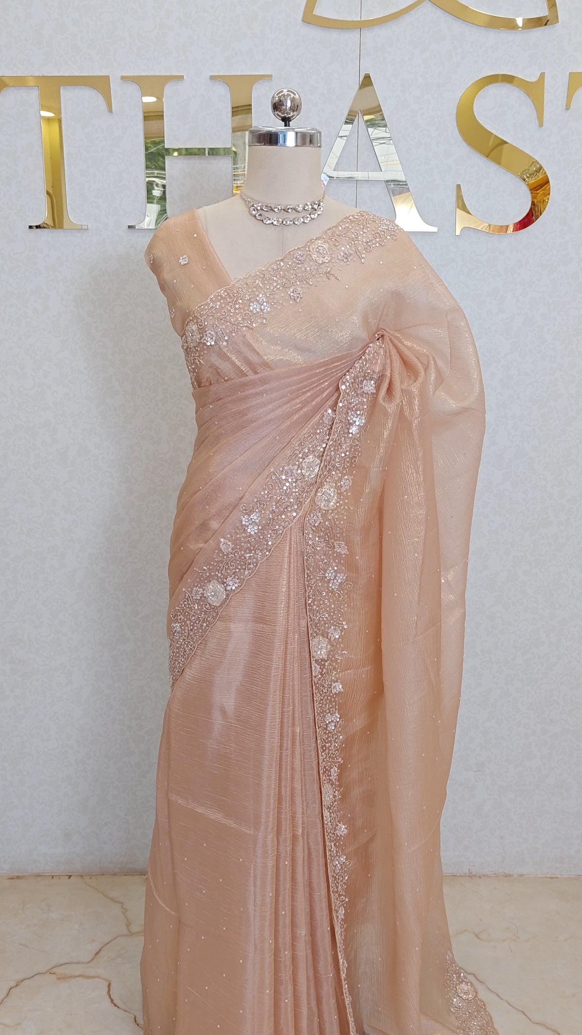 CRUSH ORGANZA SAREE