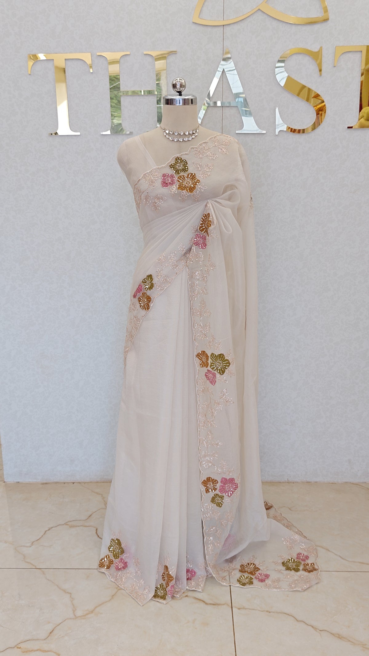 CRUSH ORGANZA SAREE