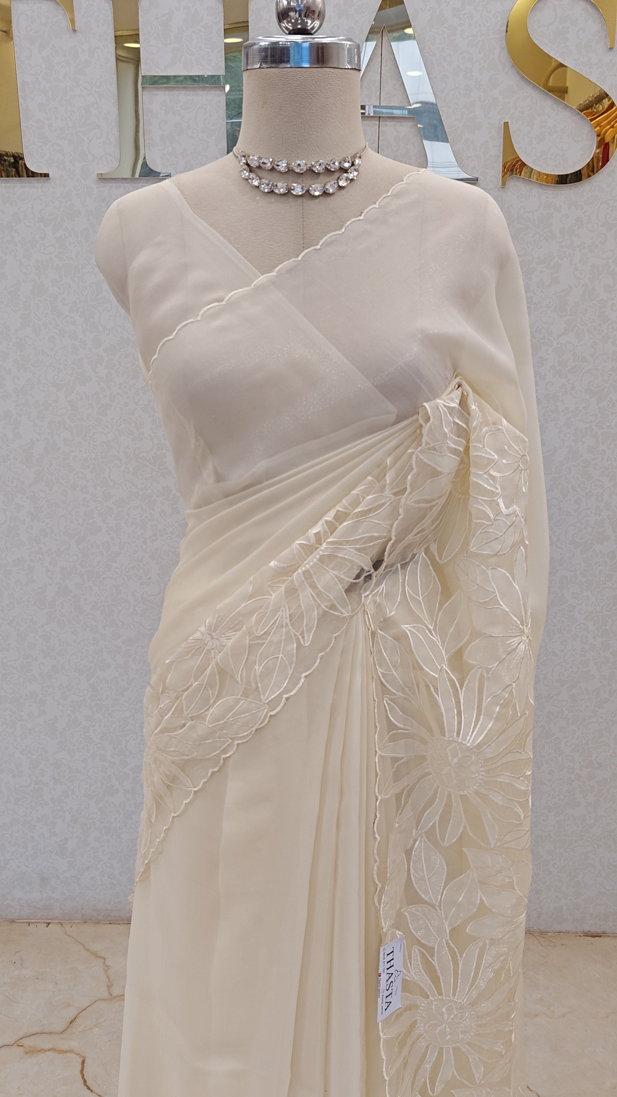 SOFT ORGANZA SAREE