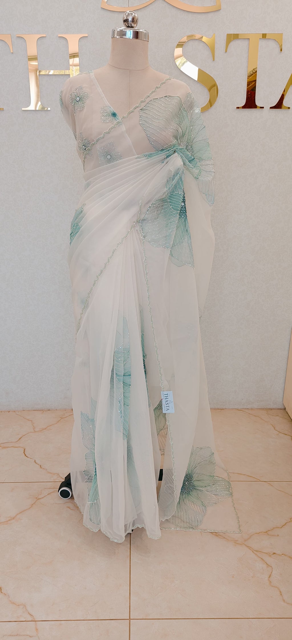 PURE ORGANZA SAREE