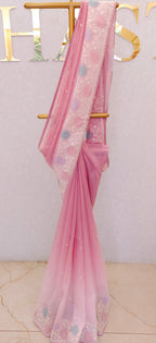 CRUSH ORGANZA SAREE