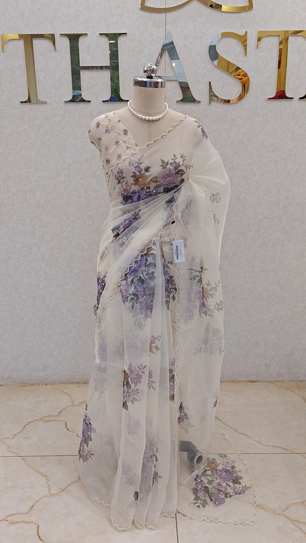 GLASS ORGANZA SAREE
