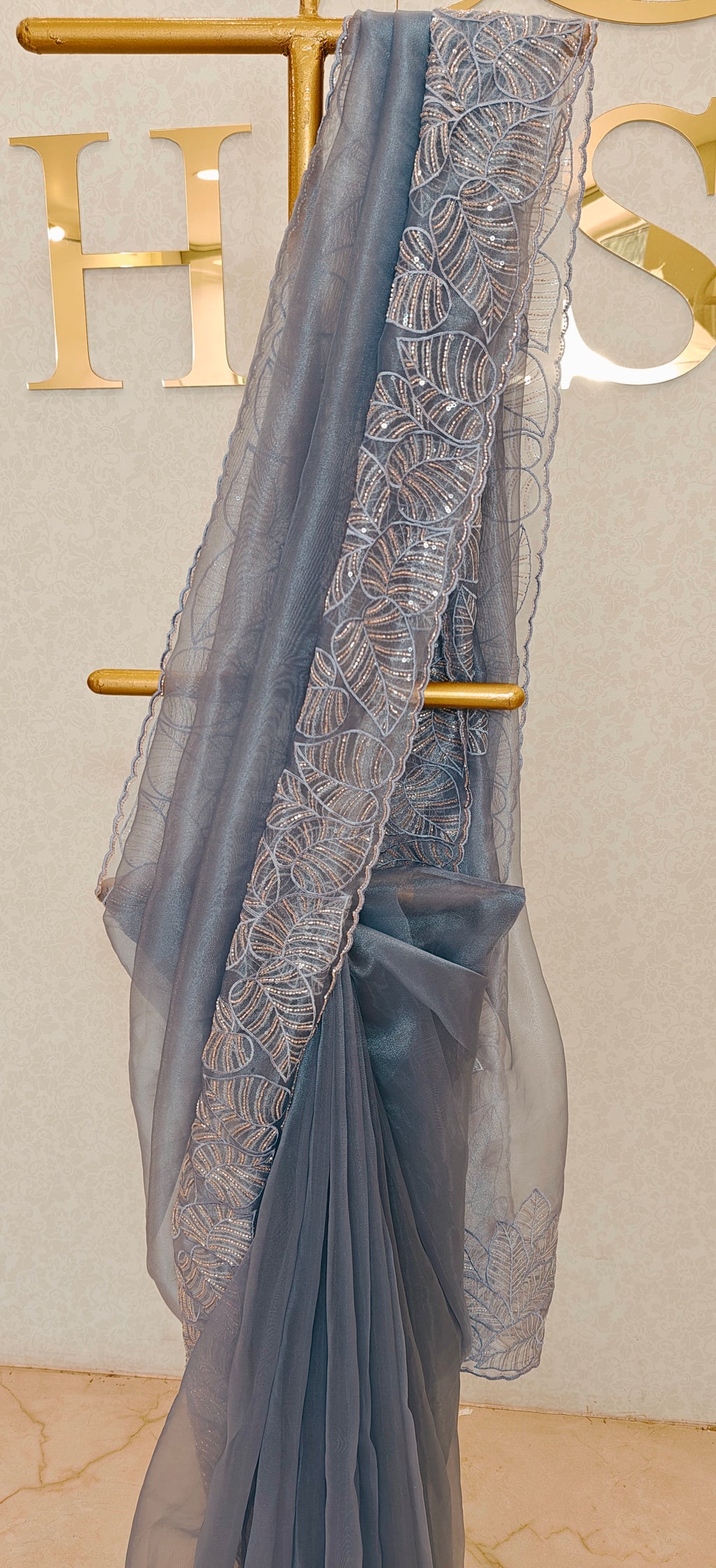 GLASS ORGANZA SAREE