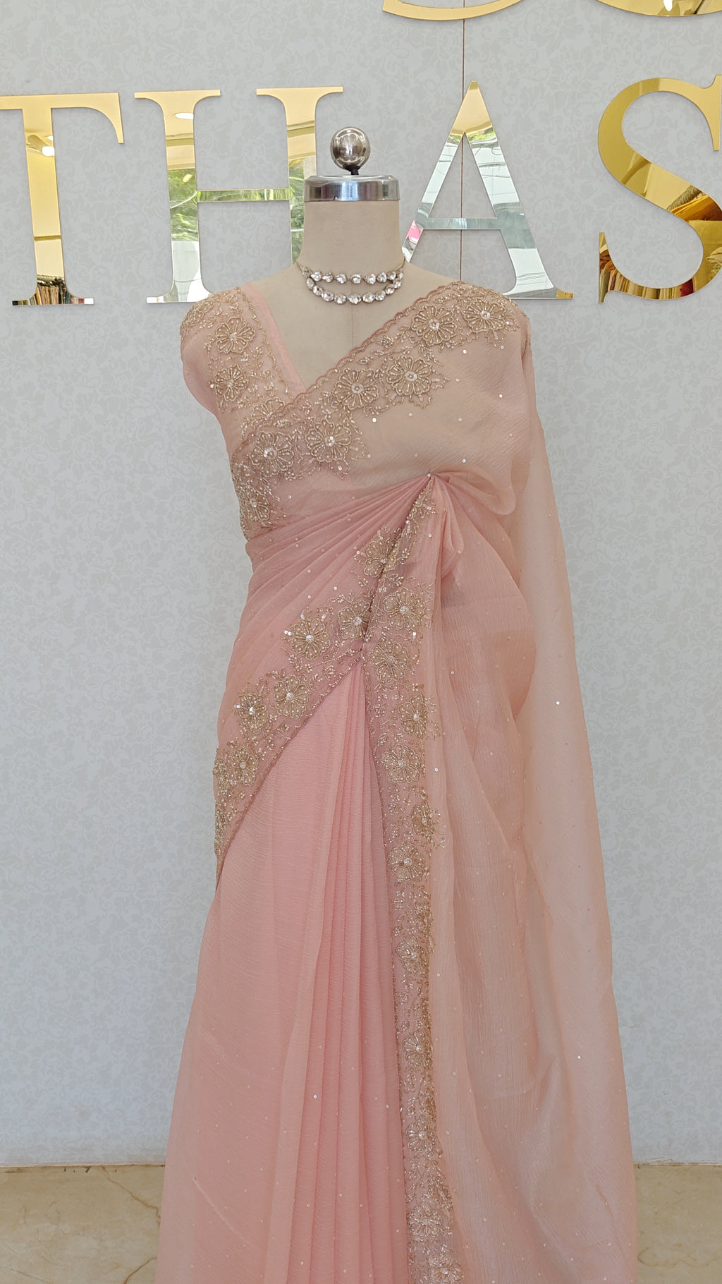 CRUSH ORGANZA SAREE