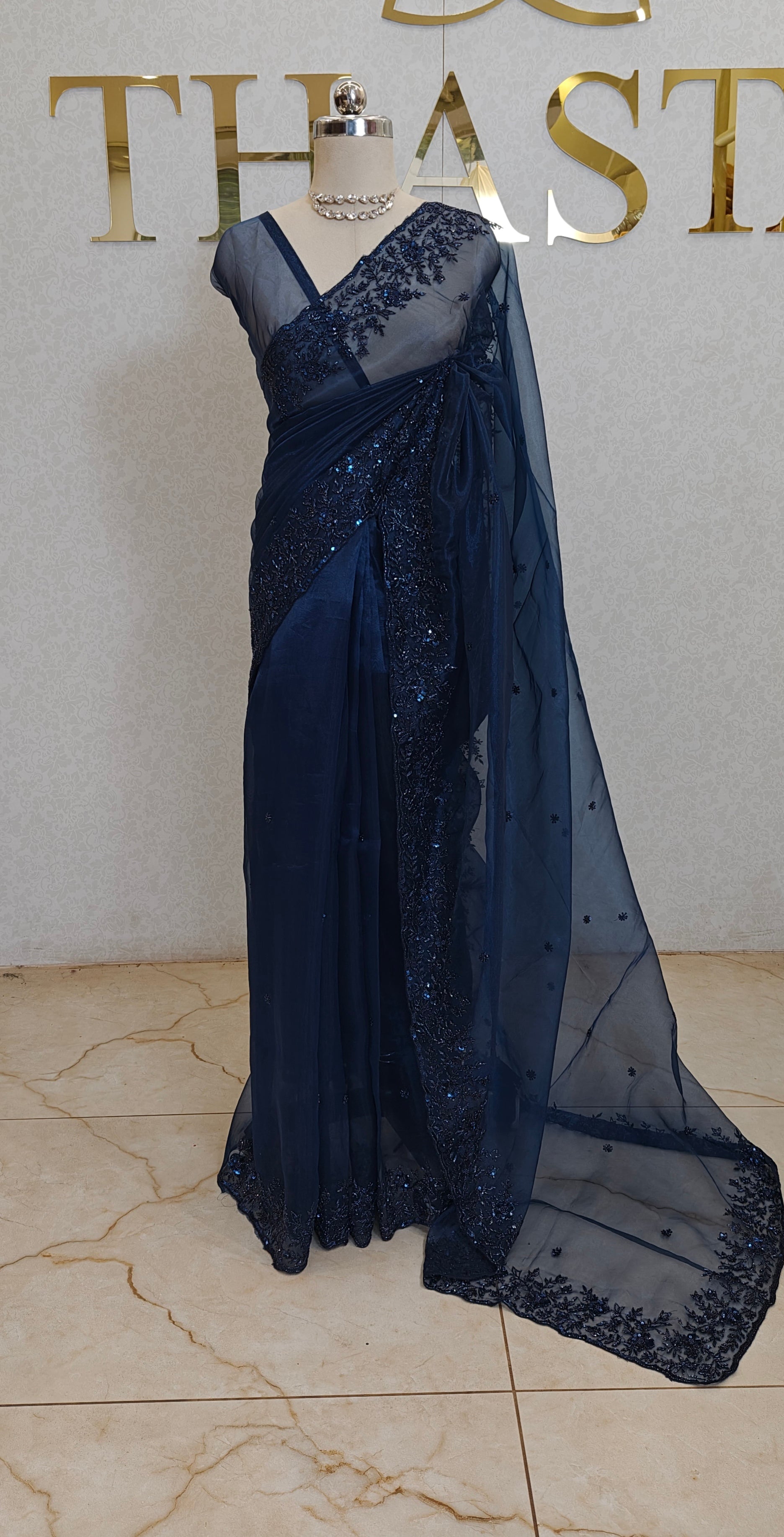 GLASS ORGANZA SAREE