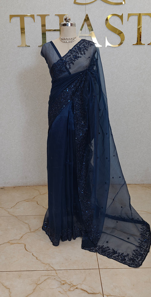 GLASS ORGANZA SAREE