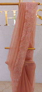GLASS ORGANZA SAREE