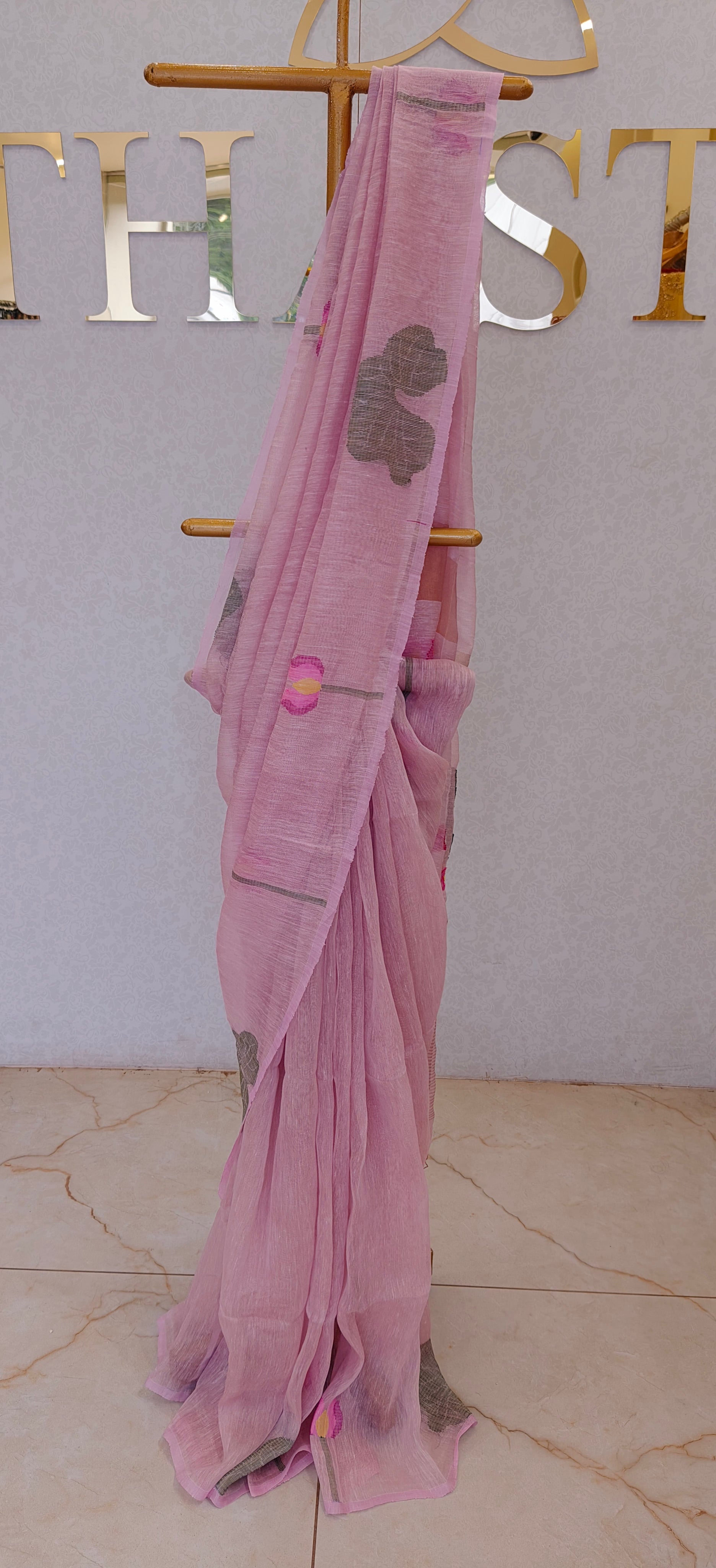 LINEN SILK SAREE