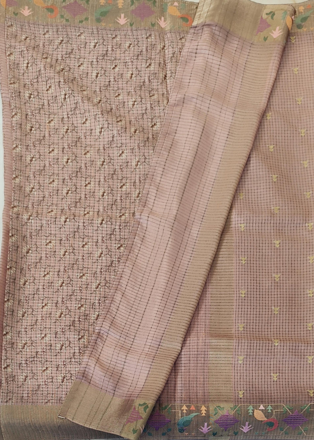 Semi tussar saree