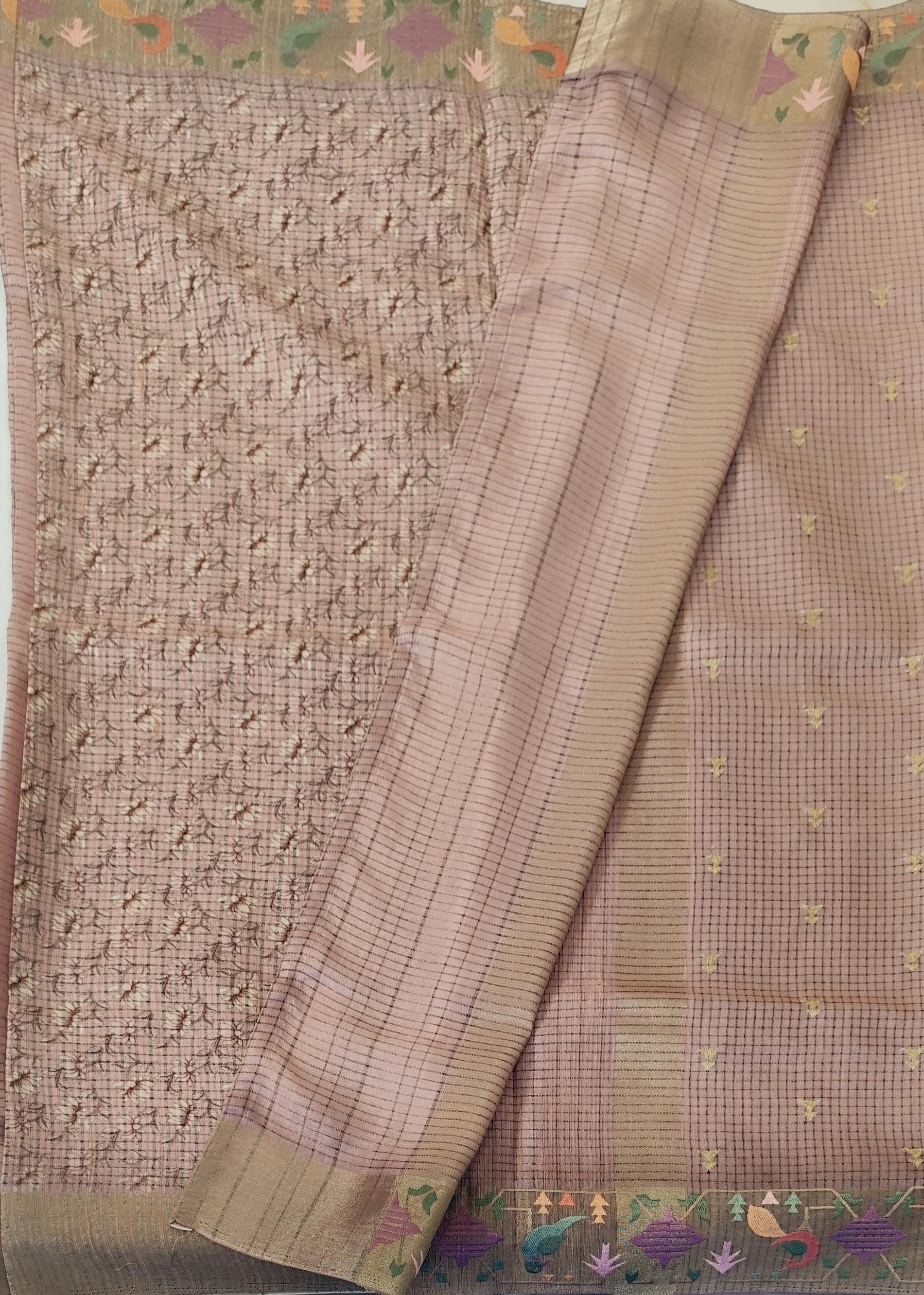Semi tussar saree