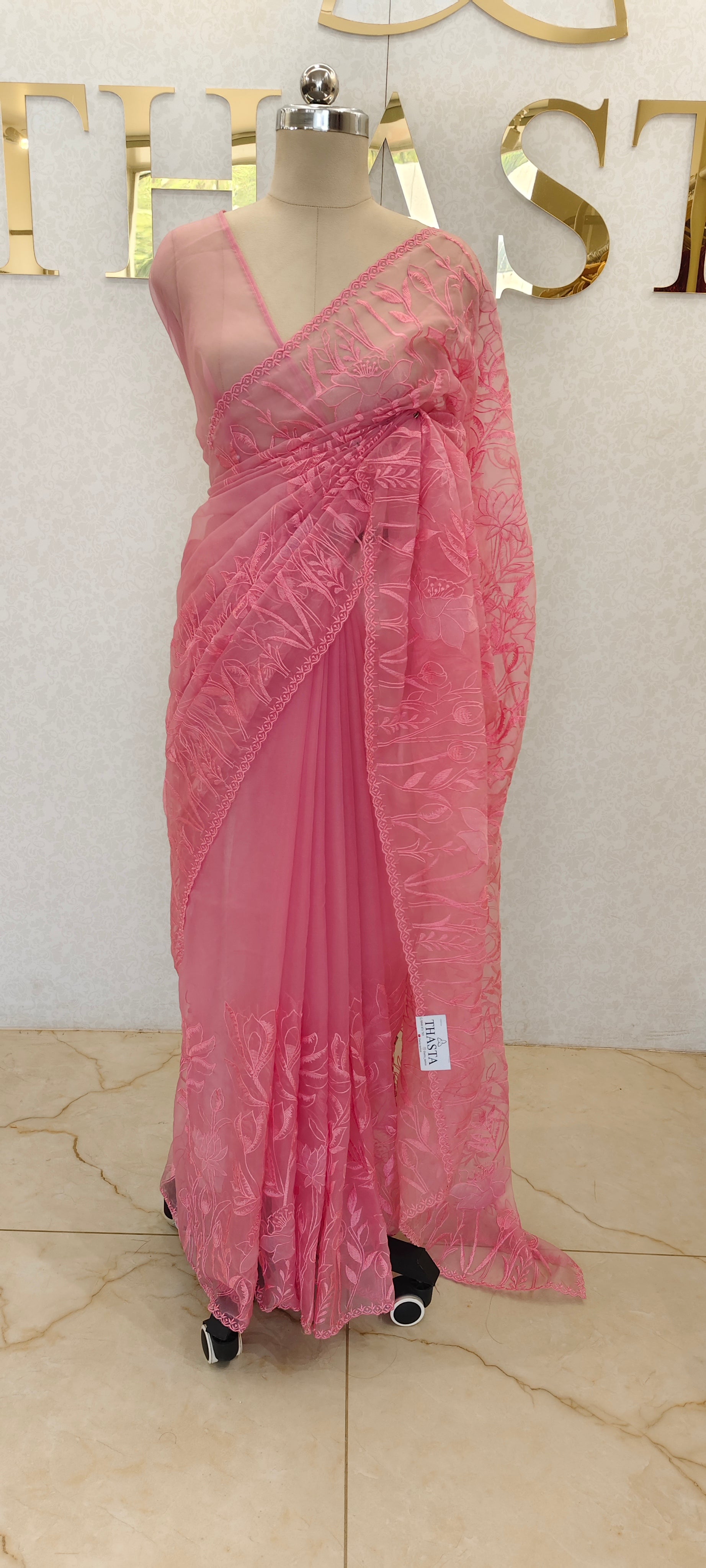 SEMI ORGANZA SAREE