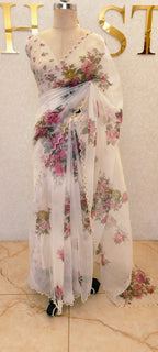 GLASS ORGANZA SAREE