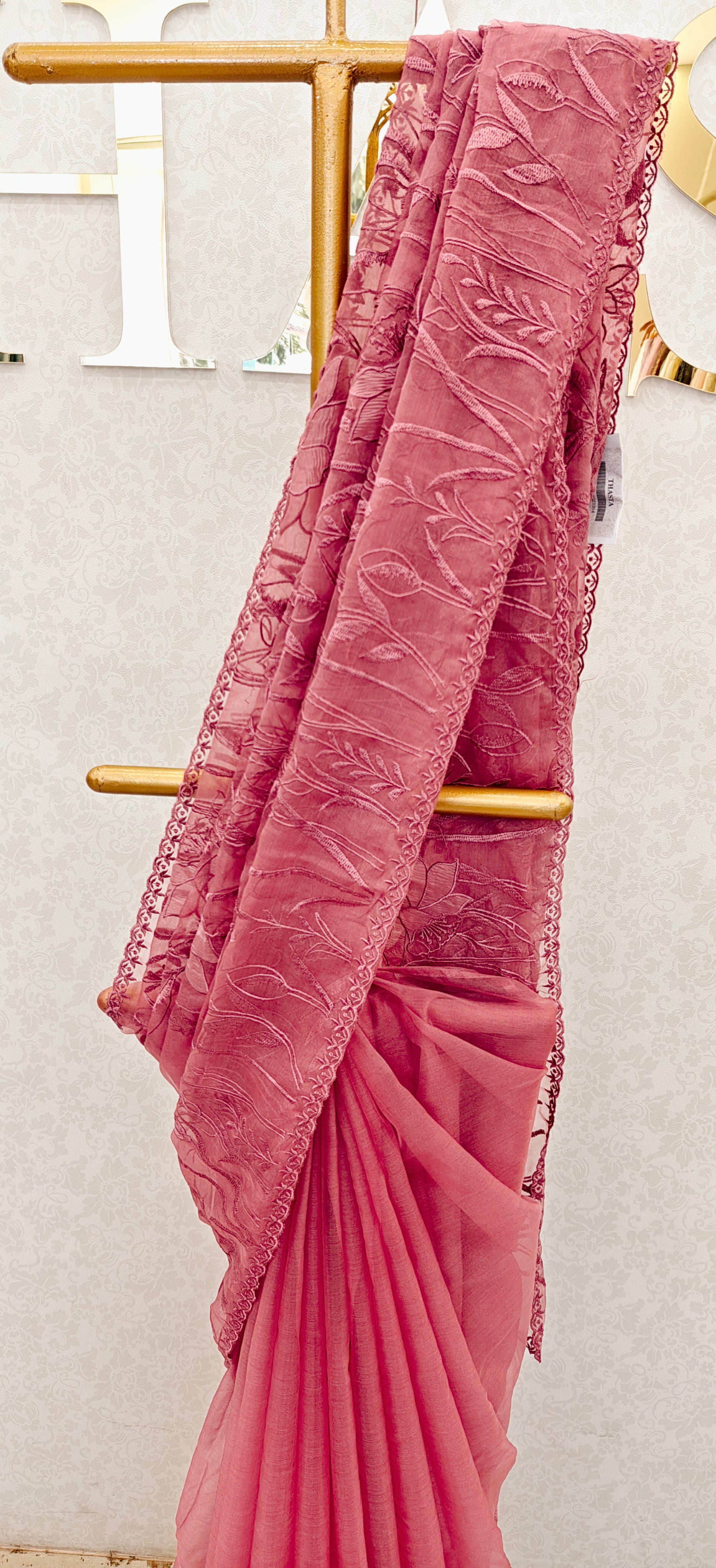 SEMI ORGANZA SAREE