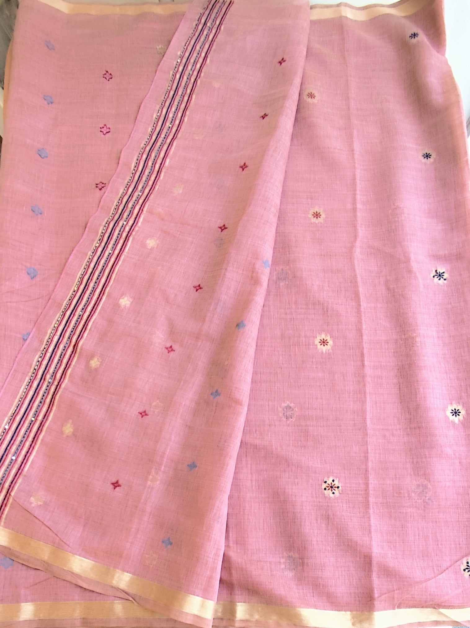 Jamdani cotton saree