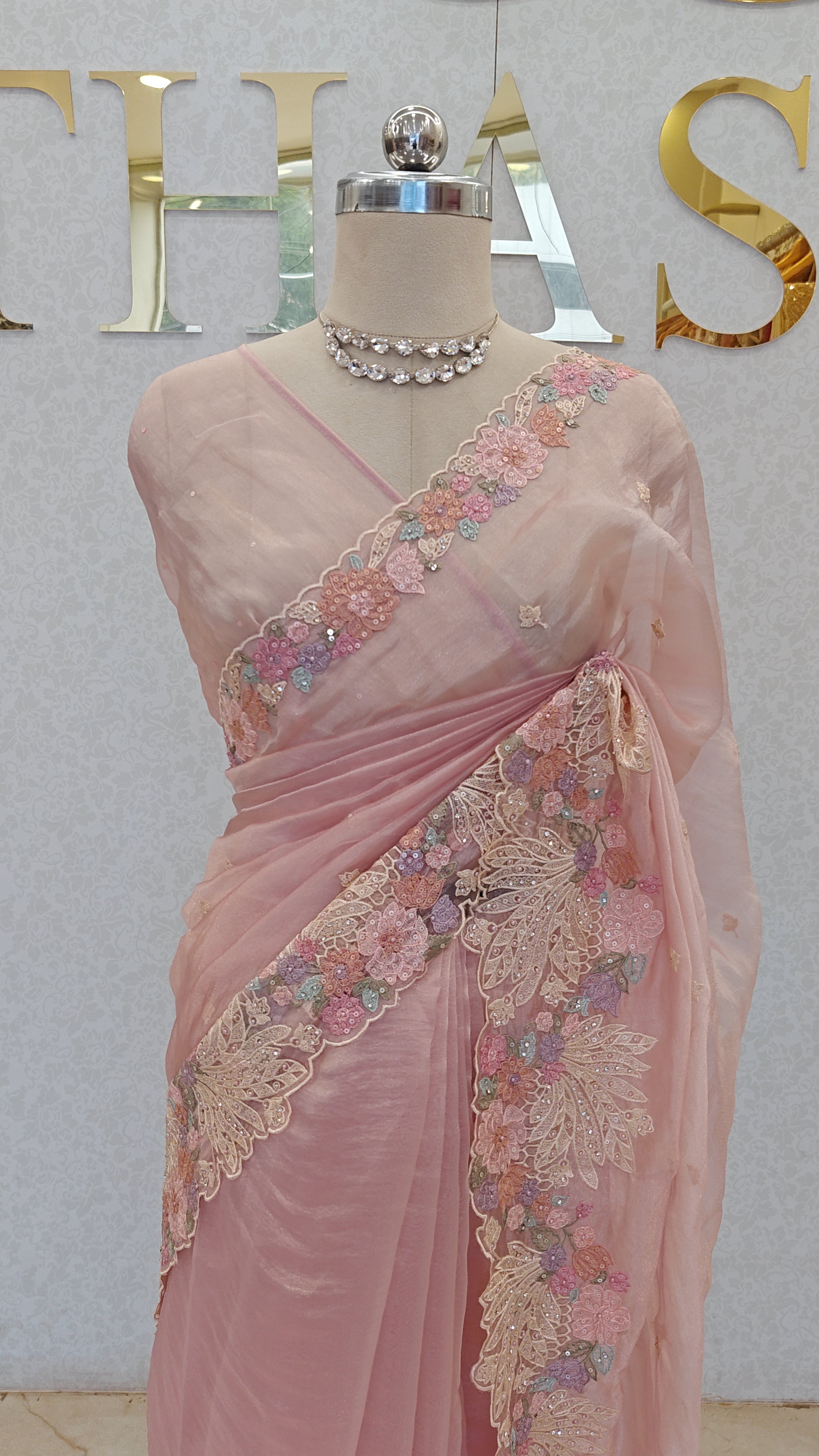 SOFT ORGANZA SAREE
