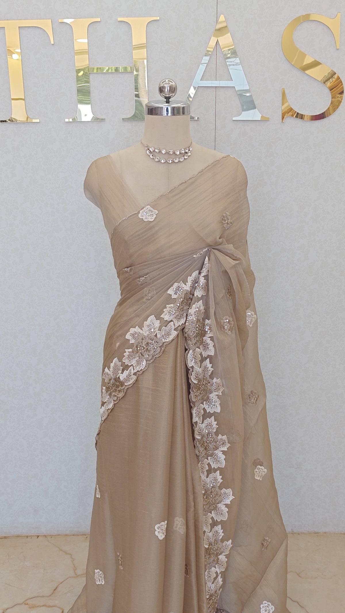 CRUSH ORGANZA SAREE