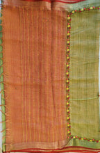Linen tissue saree