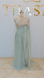 FLOWY ORGANZA SAREE
