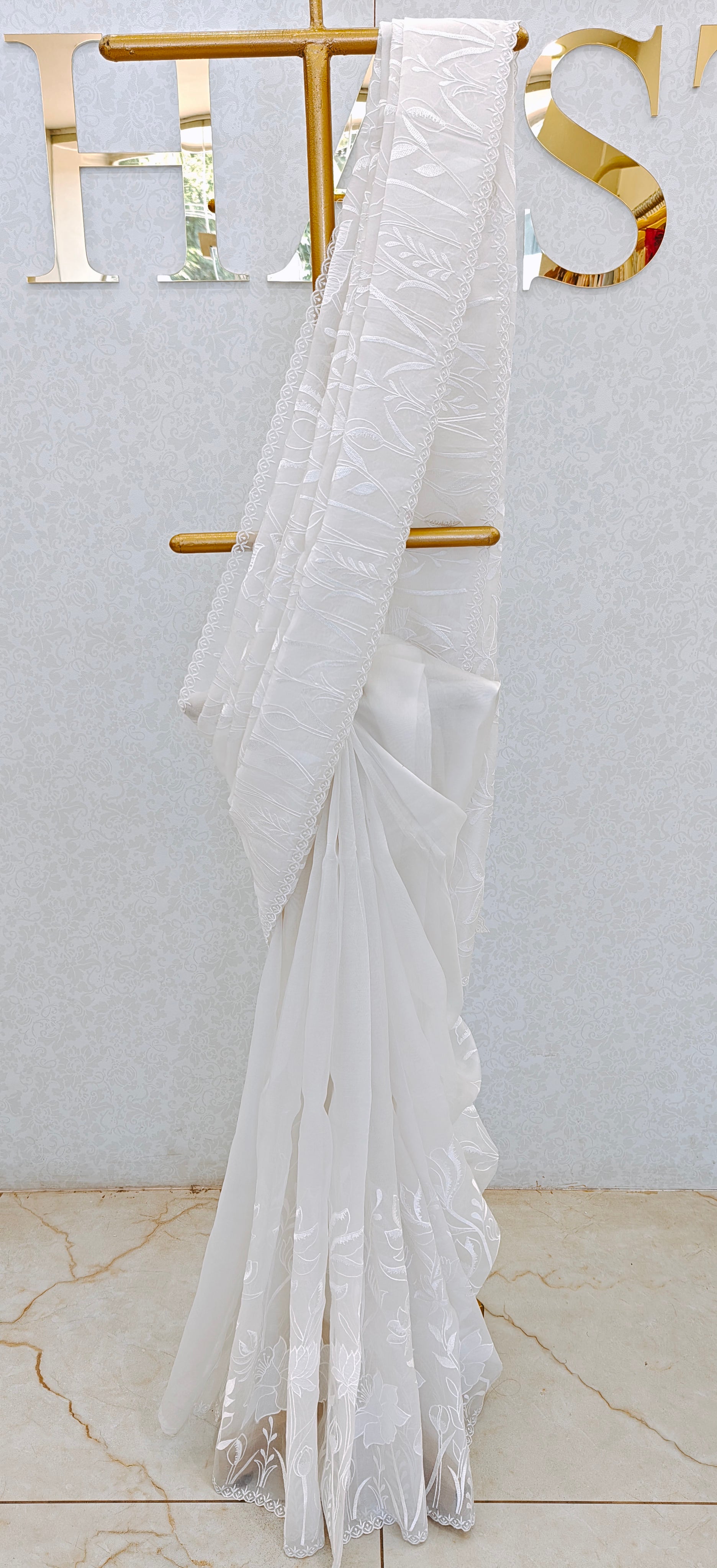 PURE ORGANZA SAREE