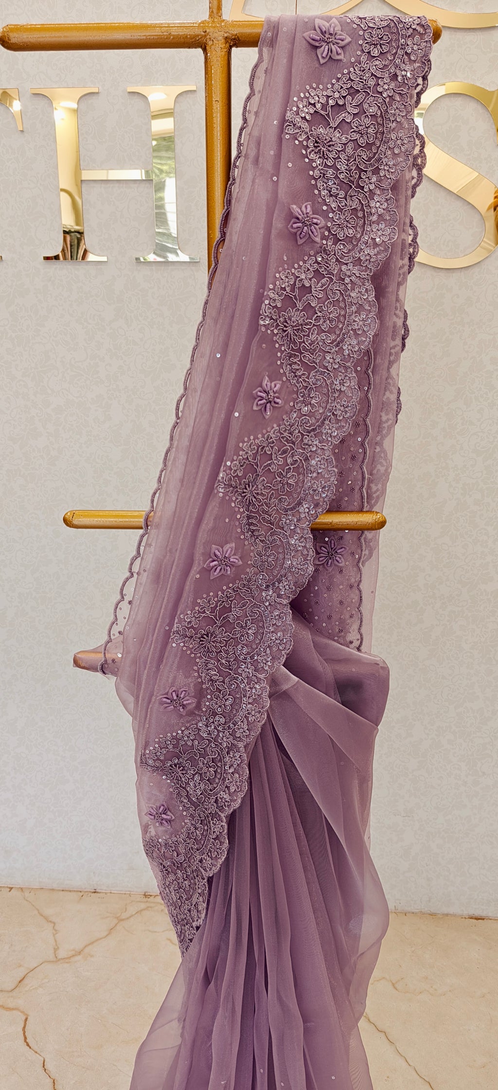 GLASS ORGANZA SAREE