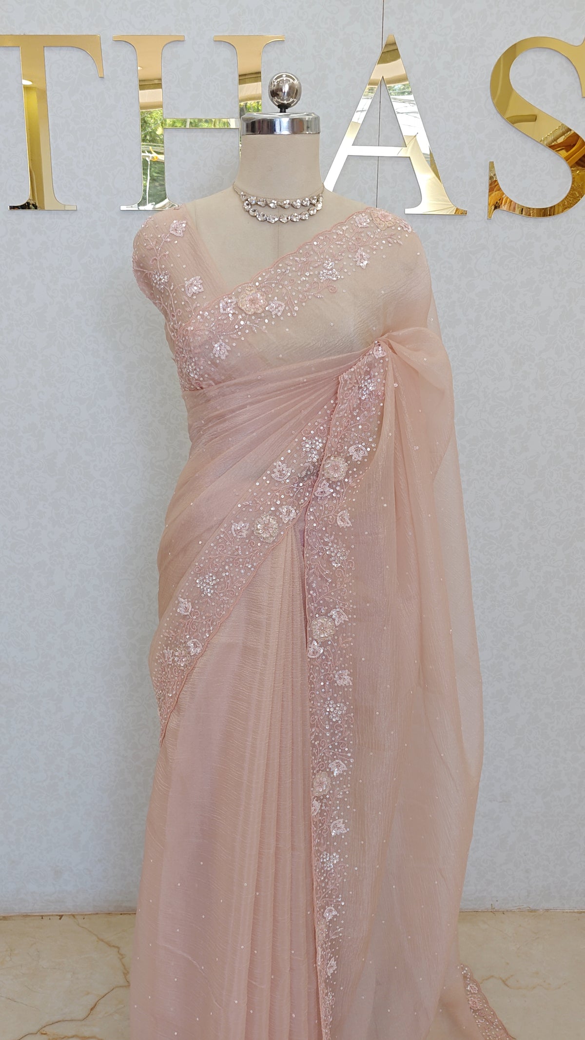 CRUSH ORGANZA SAREE