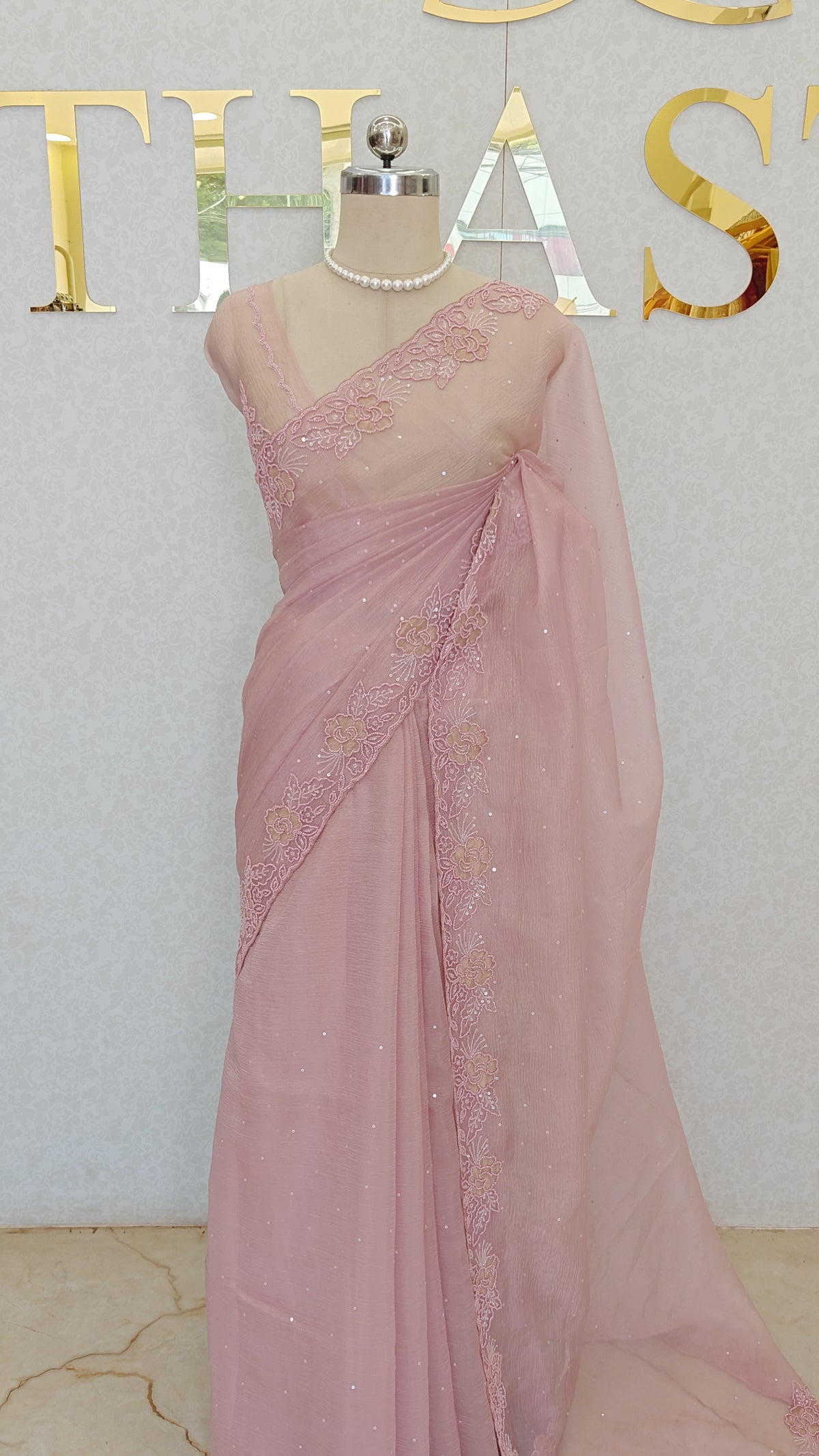 CRUSH ORGANZA SAREE